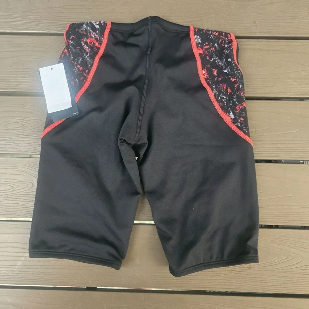TYR Youth Boy's Durafast Elite Scoria Red/black Blade Jammer Sz 32 NEW